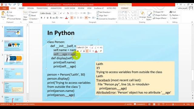 Encapsulation and Abstraction in Python смотреть онлайн
