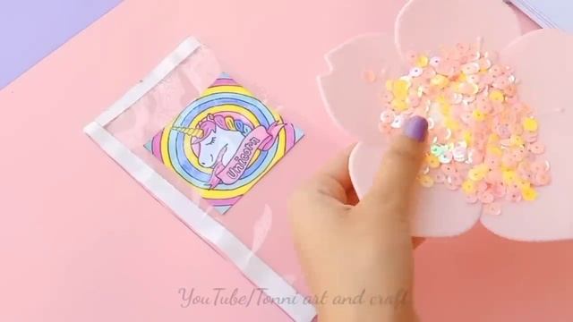 how to make unicorn diary / DIY unicorn notebook / paper craft / DIY notebook / school craft смотреть онлайн