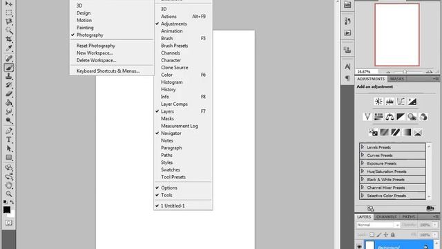 Basic Photoshop CS5.5 Tutorial Intro Lesson 1 смотреть онлайн