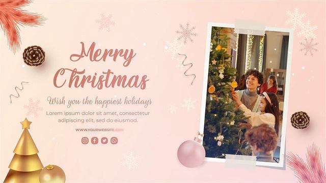 Christmas Slideshow (After Effects template) смотреть онлайн