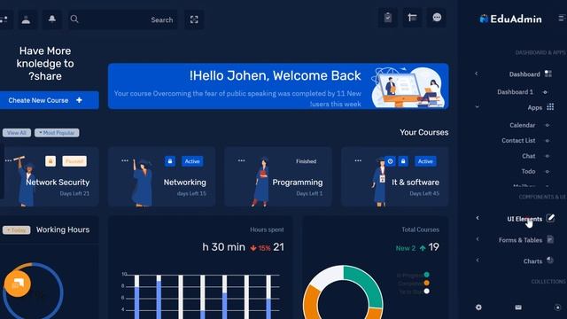 EduAdmin - Education Bootstrap 5 Dashboard Design With EduAdmin Ui Framework смотреть онлайн