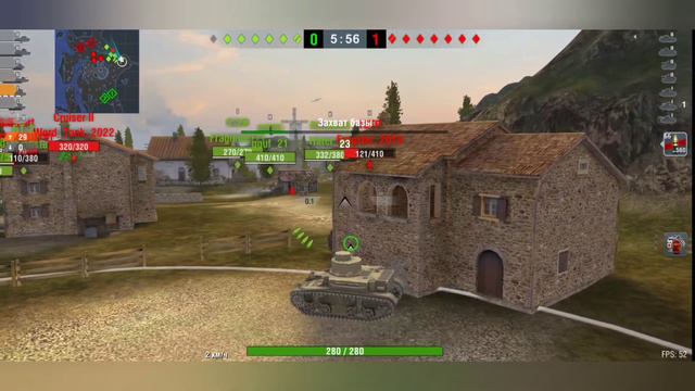 WORLD OF TANKS BLITZ/ЗАХВАТ БАЗЫ M5 STUART смотреть онлайн