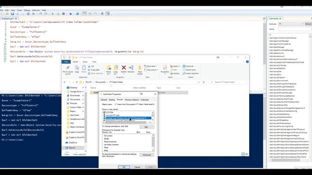 Change File/Folder permissions with Powershell смотреть онлайн