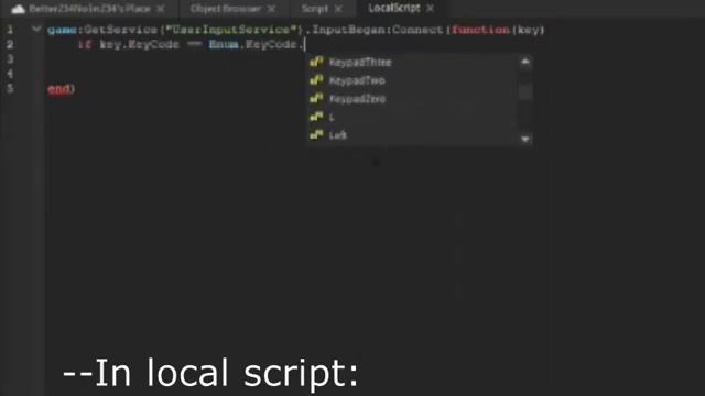 UserInputService in roblox studio смотреть онлайн