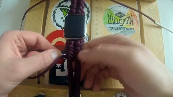 Apple Watch Band, Apple watch straps tutorial. Браслет для часов из паракорда.
