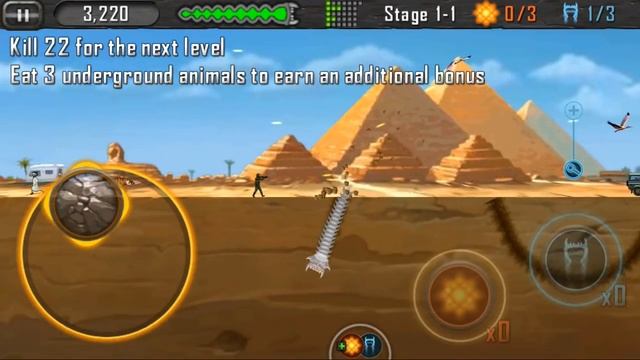 Death Worm™ Free прохождение! игра про большого Плотоядного червя! игра на андроид 2D смотреть онлайн