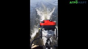 Лодочный мотор с двигателем от газонокосилки Loncin 5 л.с.