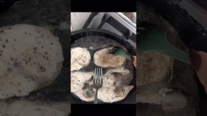 Жарим стейк из трески