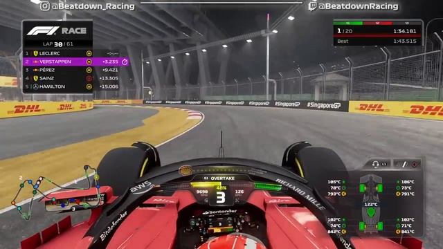 F1 23 - Let's Make Leclerc World Champion #16: 100% Race Singapore смотреть онлайн
