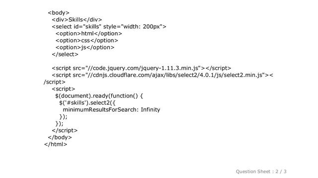 HTML : After remove search box in select2 keyboard select option not working смотреть онлайн