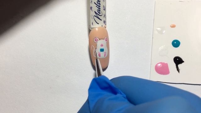 Видео урок мышь. Дизайн ногтей мышь. смотреть онлайн