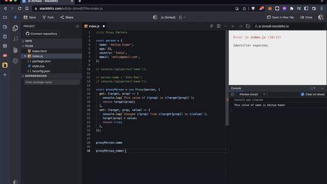 Proxy Design pattern in Javascript смотреть онлайн