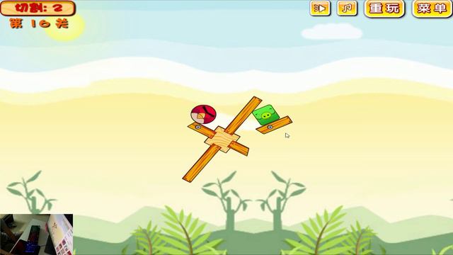 Angry Birds Piggies Out - CUT THE ROPE TO DROP TRIANGLE PIG AND SAVE ALL BIRDS! смотреть онлайн
