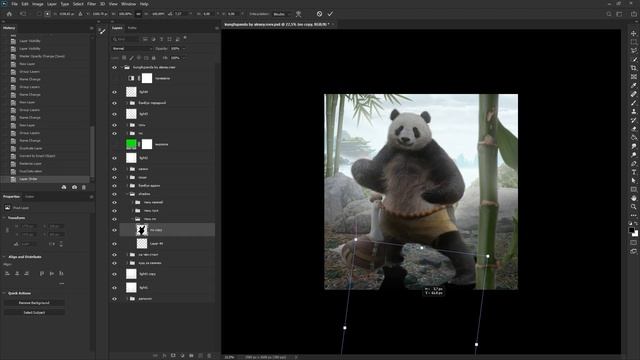 КУНГ ФУ ПАНДА В РЕАЛЬНОЙ ЖИЗНИ!!! Kung Fu Panda Photoshop Speed Art смотреть онлайн