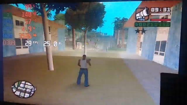 Celeron J1800 @ 2.41GHZ + 4GB RAM Teste Em GTA San Andreas Parte 3