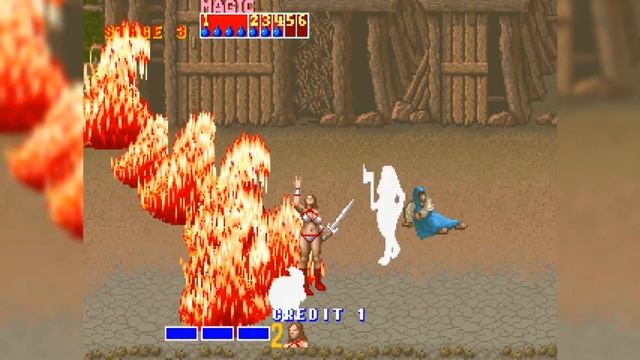 GOLDEN AXE ARCADE ALL MAGIC || Golden Axe (Arcade/MAME) смотреть онлайн