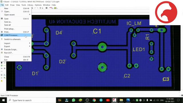 AUTODESK EAGLE PCB DESIGNING, Brd File, Gerber File, 3D, Penalizing PCB- Part 6, In English смотреть онлайн