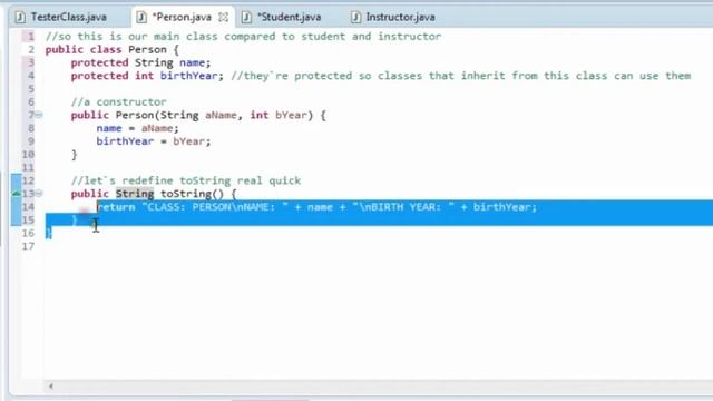EASY JAVA 05 Inheritance calling super constructor exercise смотреть онлайн