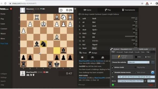 CHESS BOT | Next chess move calculator | Chess coach | Advisor