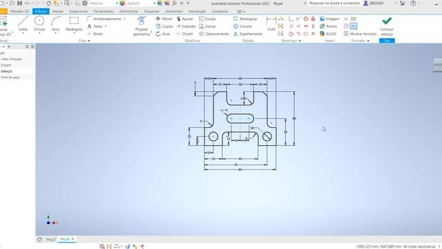Aula 132 - Como inserir arquivo dwg (2D) do AutoCAD para o Inventor 2021. смотреть онлайн