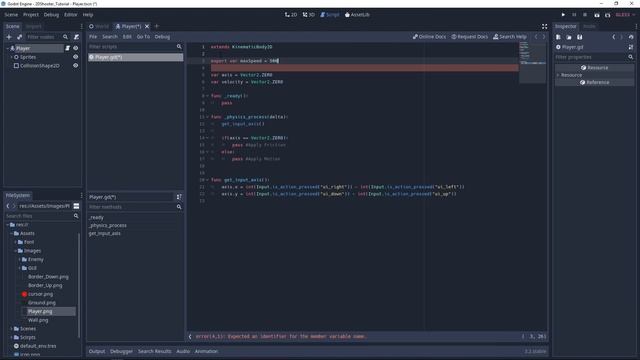 Making a 2D shooter game in Godot Engine : Part 1 (Top down world and player movement) смотреть онлайн