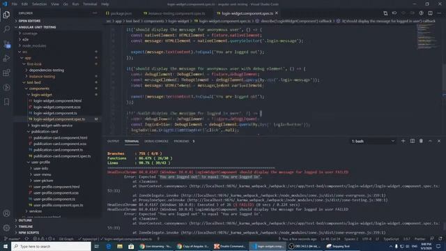 Angular 2020q3 Unit testing смотреть онлайн