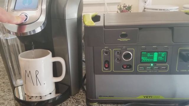 Goal Zero Yeti 1000 powering Keurig 2.0 ULTIMATE CAMP COFFEE SETUP смотреть онлайн