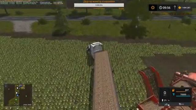 Farming Simulator 17 стрим карта Cherry Hills+ДЛС-Big Bud Pack 1 смотреть онлайн