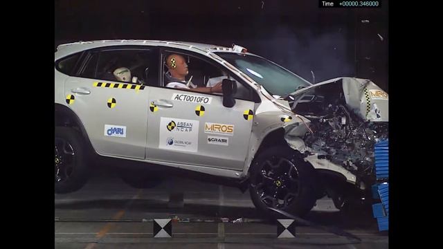 ASEAN NCAP - Subaru XV - 5 stars in frontal offset crash test смотреть онлайн