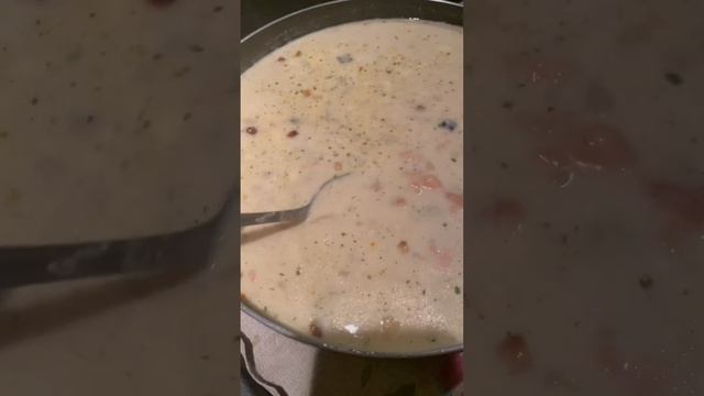 Дальнобой?Ужин➡️сливочный суп с рыбкой?