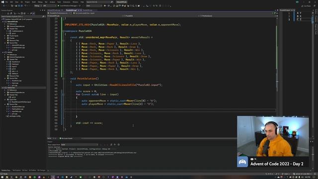 Advent of Code 2022 - Day 2 - Rock Paper Scissors смотреть онлайн