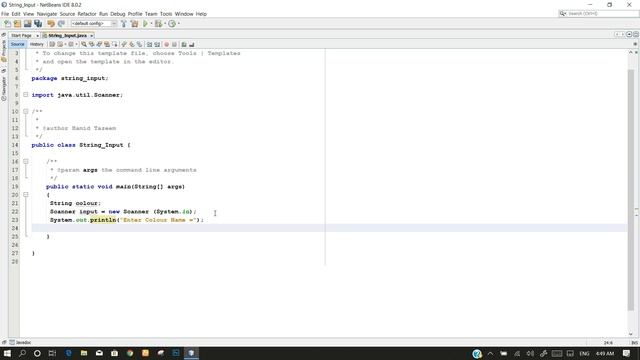 How To Take String Input From User In JAVA Language | Hamid Tutorials | смотреть онлайн