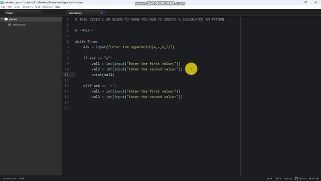 How to create a simple calculator in python?| PS4SPIDEY смотреть онлайн