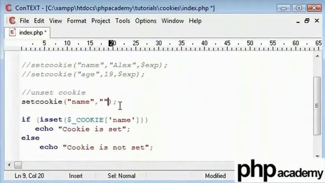 Cookies in PHP Tutorial - Part 2 [English] смотреть онлайн