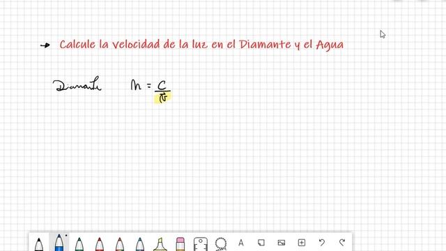 Indice de REFRACCIÓN - Calculo de velocidad de la luz en diversos medios. смотреть онлайн