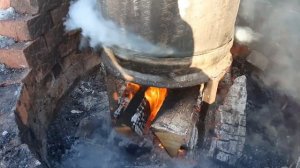 Коптильня из фляги, коптим сало пока выходной