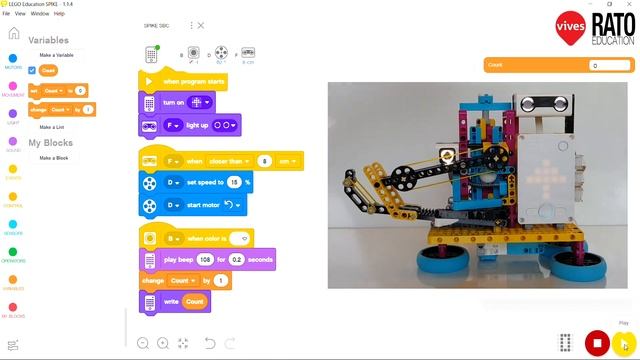 LEGO SPIKE Prime Small Ball Contraption - Learn how to count: Part 1 Scratch coding смотреть онлайн