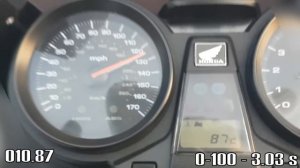 Honda CB 1300 0 - 100 - 200 - Top Speed Acceleration