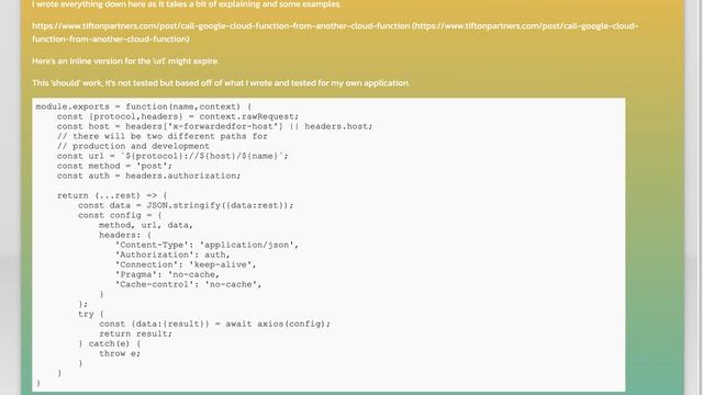 Calling a Cloud Function from another Cloud Function смотреть онлайн