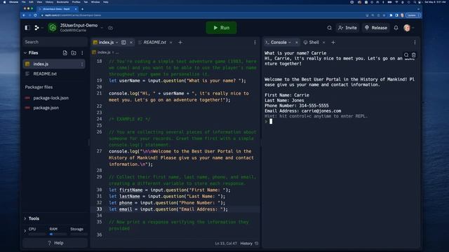 JavaScript Basics: Getting User Input смотреть онлайн