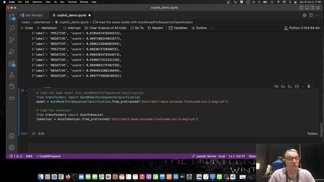 Using Github Copilot to write Hugging Face code смотреть онлайн
