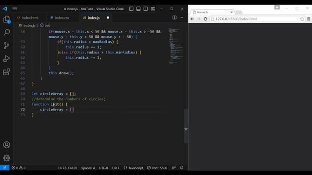 AnimeJs Animation Effects | Scaling Arc Effect In Anime.js | OnMousemove смотреть онлайн