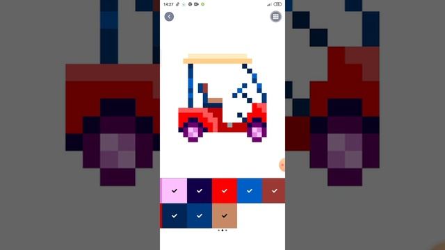 раскрашиваю картины в игре Pixel Art #1 смотреть онлайн