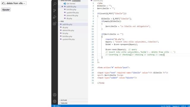 17 - PHP - Base de données & PDO - Pratique 5 - SQL Injection - Prepared Statments смотреть онлайн