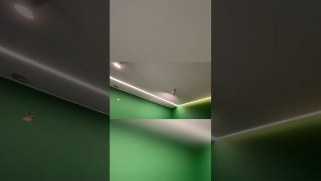 Контурная подсветка в натяжном потолке #натяжные_потолки #дизайнинтерьера смотреть онлайн