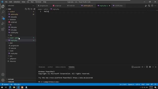 Learning PHP - 024 : Building a simple CMS - admin login page смотреть онлайн