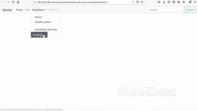 Cara Mudah Membuat Sub Menu Dropdown Menggunakan Bootstrap смотреть онлайн