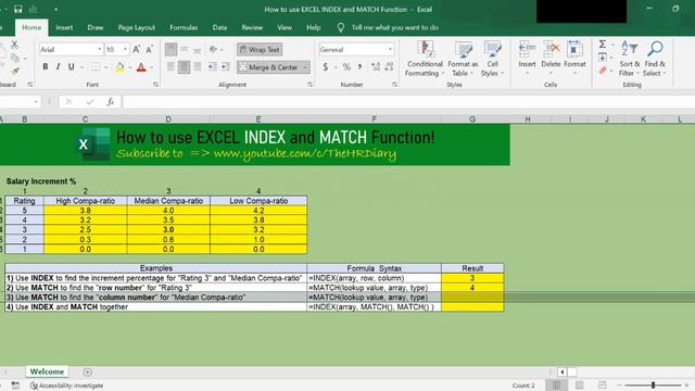 How to use EXCEL INDEX and MATCH Function! смотреть онлайн