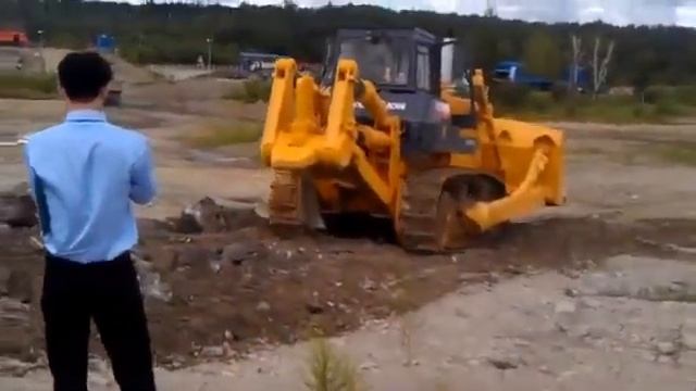 Бульдозер Zoomlion ZD220 с рыхлителем в работе! Спецтехника из Китая