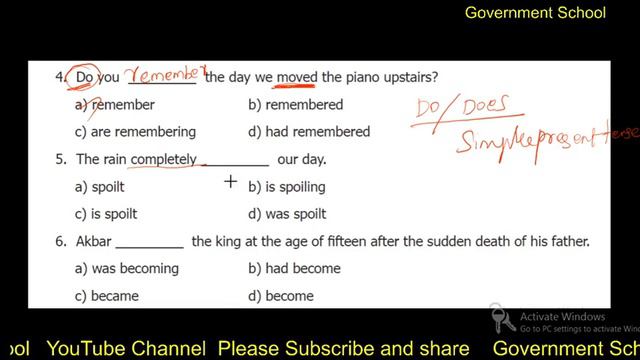 #tense #8thclass tense book back question Page No 135-136 8th standard TN state board grammar смотреть онлайн